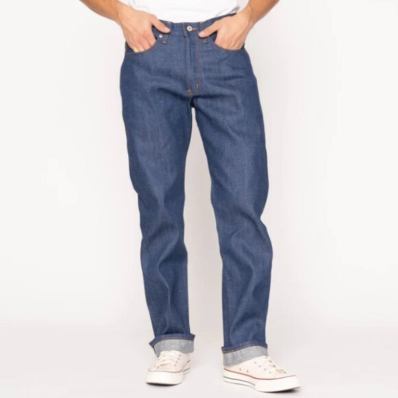 BNWT SS25 NAKED & FAMOUS WORKFORCE SELVEDGE DENIM JEANS 30 & 32 - Picture 1 of 16
